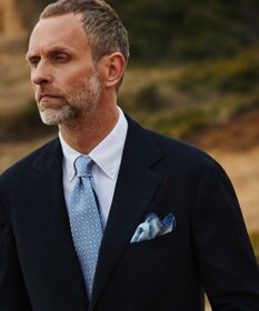 GOTAIRIKU 五大陸オリジナル素材 【防シワ/通気性抜群/ストレッチ】カラミSOLOTEXブレザー