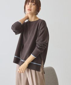 AMERICAN HOLIC バイカラークルーネックニットプルオーバー