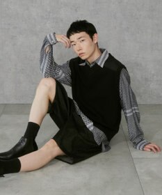 WEGO Vネックニットベスト