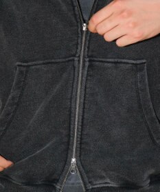 WEGO 【ユニセックス着用ITEM】ショートノースリーブZIPパーカー