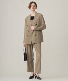 ICB L ウール2WAYストレッチ ダブルブレストジャケット