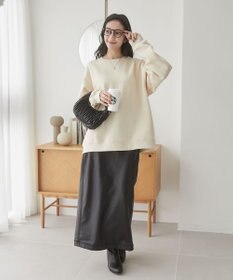 WEGO 【ユニセックス着用ITEM/裏起毛】リラックスフィットスウェットプルオーバー