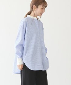 AMERICAN HOLIC イージーケアバンドカラーロングシャツ