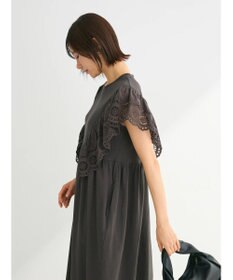 Green Parks ・ＳＵＧＡＲ　ＳＰＯＯＮ　ショルダー刺繍レースワンピース