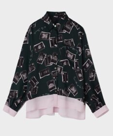 GRACE CONTINENTAL トランププリントブラウス