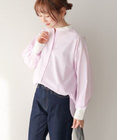 AMERICAN HOLIC イージーケアバンドカラーロングシャツ