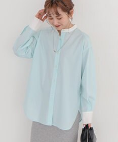 AMERICAN HOLIC イージーケアバンドカラーロングシャツ