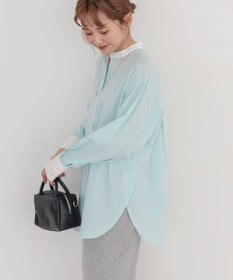 AMERICAN HOLIC イージーケアバンドカラーロングシャツ