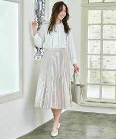 ANY L 【洗濯機可/2WAY】ボウタイブラウス