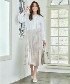 ANY L 【洗濯機可/2WAY】ボウタイブラウス