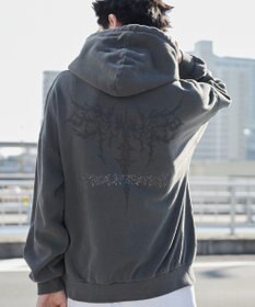 WEGO 【ユニセックス着用ITEM】ピグメントグラフィックプルパーカー