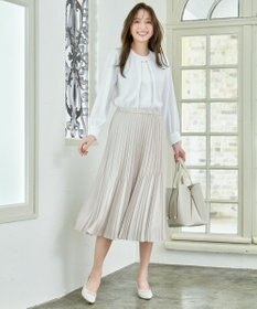 ANY L 【洗濯機可/2WAY】ボウタイブラウス