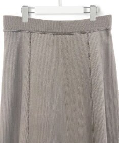 23区 【SLOW/洗える】ワイドリブジャージー フレア スカート