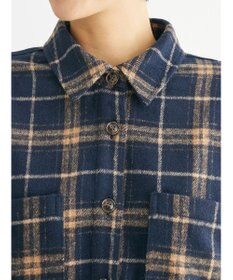 Green Parks ・ＥＬＥＮＣＡＲＥ　ＤＵＥ　シャギーチェックショートシャツ