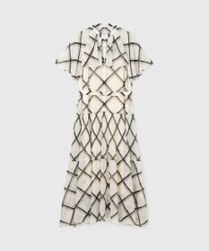 GRACE CONTINENTAL チェックプリントプリーツワンピース