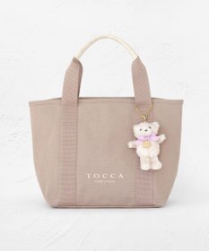 TOCCA 【ぬいぐるみチャーム付き】TOCCA AMICO CANVAS TOTE キャンバストート ベージュ系