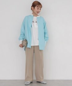 AMERICAN HOLIC イージーケアバンドカラーロングシャツ