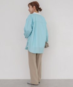 AMERICAN HOLIC イージーケアバンドカラーロングシャツ