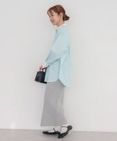 AMERICAN HOLIC イージーケアバンドカラーロングシャツ