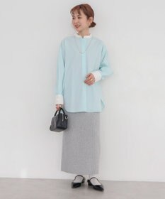 AMERICAN HOLIC イージーケアバンドカラーロングシャツ