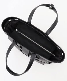 Y'SACCS 【リサイクルレザー】メッシュかごバッグ　large