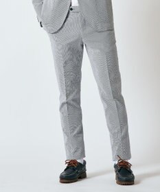 J.PRESS MEN 【J.PRESS PLUS】ポリエステルコットンリネンサッカー スラックス