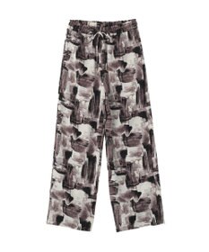 YECCA VECCA アブストラクト柄ワイドパンツ