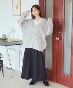 earth music&ecology チュールフリルカーディガン