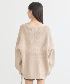 earth music&ecology チュールフリルカーディガン