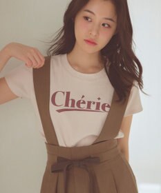 Feroux レタードプリントコンパクト Tシャツ