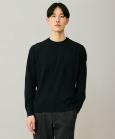 UNFILO MENS 【男女兼用】ソフトサーモ アンチピリングニット クルー ネイビー