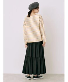 earth music&ecology スクエアボーダープルオーバー