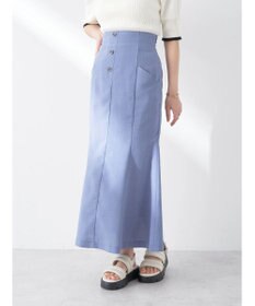 earth music&ecology フロントボタンマーメイドスカート