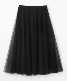 ANY 【ウエストゴム】チュールフレアースカート