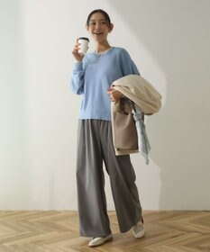 Green Parks アンチピリングレイヤード風ニットプルオーバー