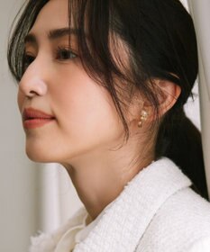 組曲 メタルフラワーフープイヤリング