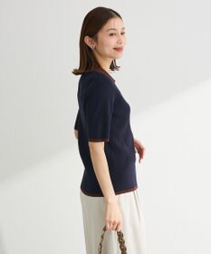 Green Parks 配色ニットポロ