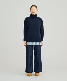 J.PRESS YORK STREET 【WOMEN】ウールカシミヤ タートルニット