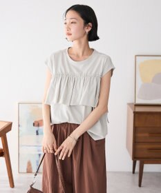 CRAFT STANDARD BOUTIQUE 接触冷感/ドロストフリルカットソープルオーバー