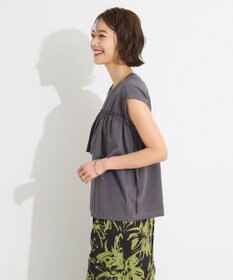 CRAFT STANDARD BOUTIQUE 接触冷感/ドロストフリルカットソープルオーバー