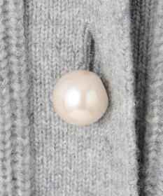 自由区 【洗える】ウールカシミヤブレンドラメスパンコールニット カーディガン