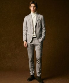 JOSEPH ABBOUD 【ストレッチ/ウエストも伸びる】ウールライクフランネルジャージーパンツ