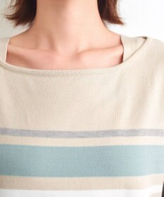 Tiaclasse 【洗える】マルチボーダーニットチュニック