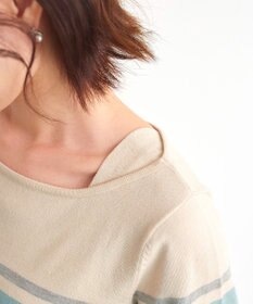 Tiaclasse 【洗える】マルチボーダーニットチュニック