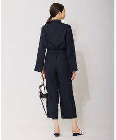 ICB L 【接触冷感・UVケア・速乾・洗える】FluidBackSatin スリットスリーブシャツ