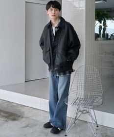 WEGO 【ユニセックス着用ITEM】エコレザー2WAYフライトジャケット