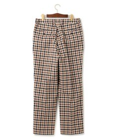 J.PRESS MEN カシミヤタッチワイド イージーチェックパンツ