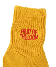 Green Parks ■ＦＲＵＩＴ　ＯＦ　ＴＨＥ　ＬＯＯＭ　３Ｐロゴ刺繍ソックス