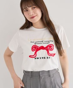 Green Parks ・ｓｗｉｎｇ　ｂｙ　リボンモチーフコード刺繍ＴＥＥ