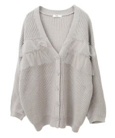 earth music&ecology チュールフリルカーディガン